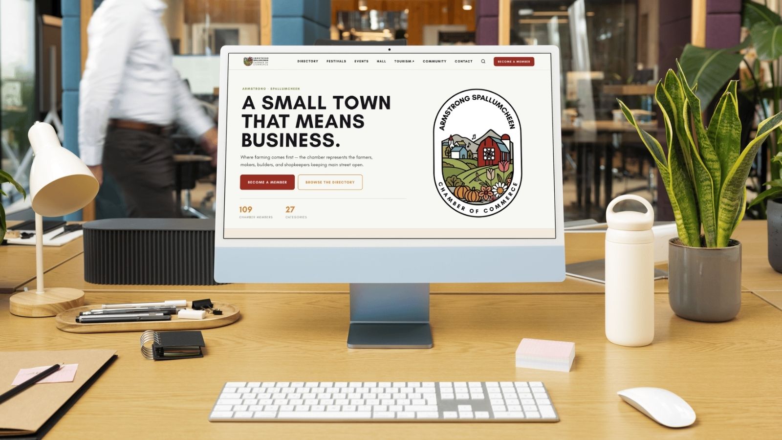 Acorn Websites business website design work in Armstrong, BC