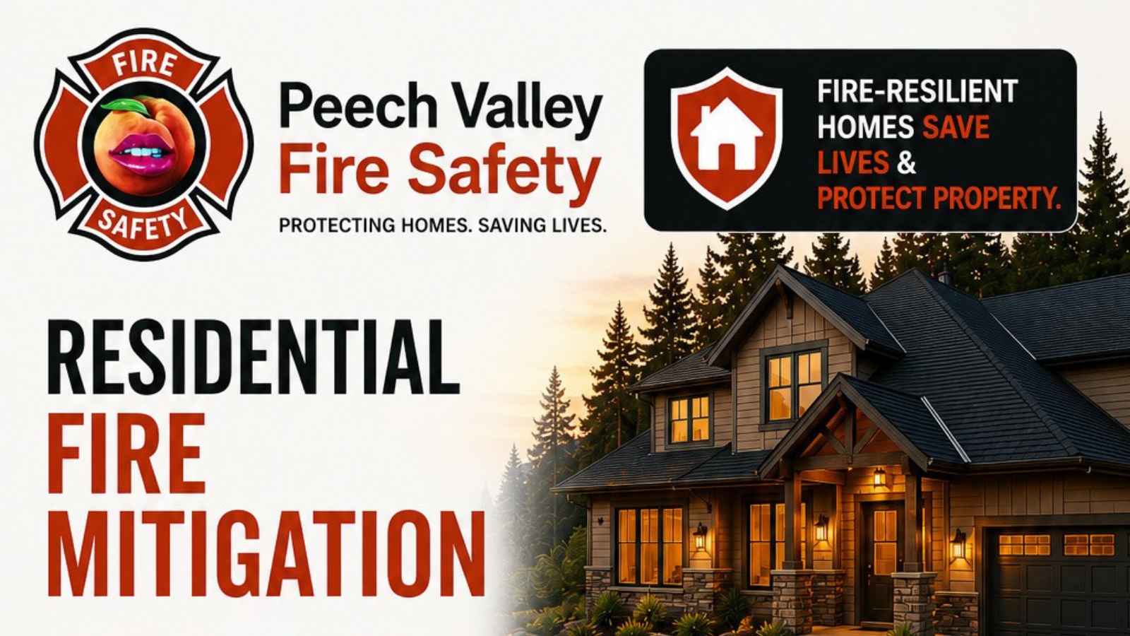 Peech Valley Fire Safety residential fire mitigation graphic