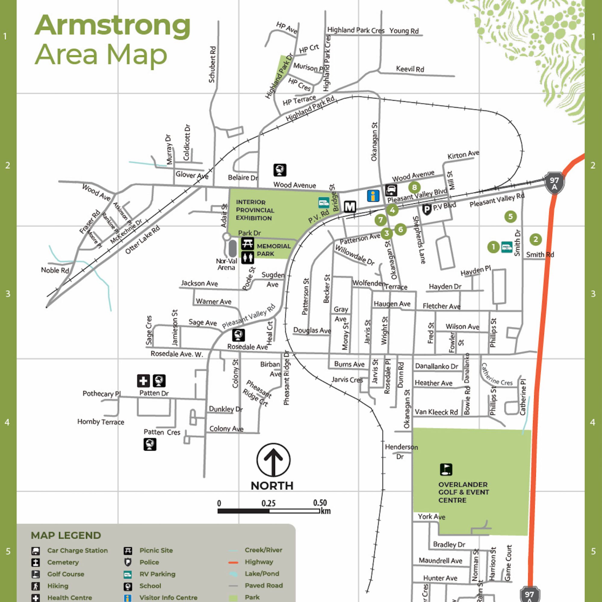Preview of the 2026 Armstrong BC visitor map